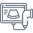 Ícone Ultrassom/Doppler